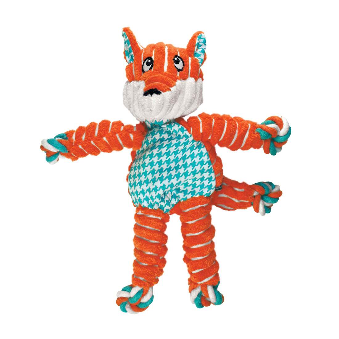 KONG Floppy Knots Fox Dog Toy, Medium/Large