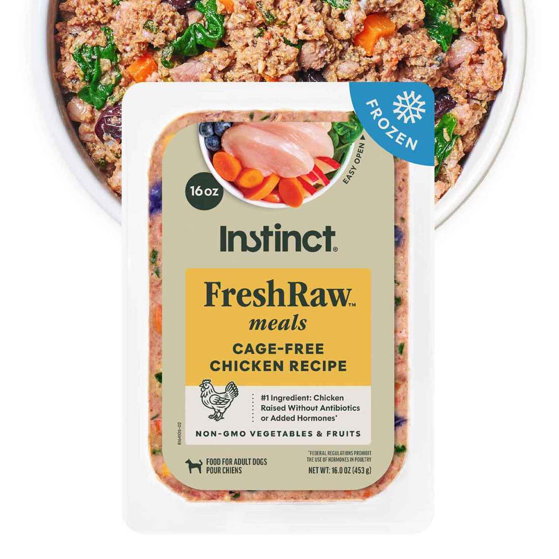 Instinct FreshRaw Meals Cage-Free Chicken Recipe Dog Food