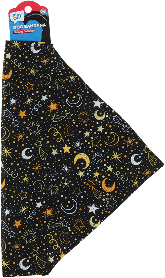 Play On Bandana, Moon/Stars, One Size