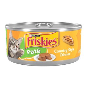 Purina Friskies Wet Cat Food Pate, Country Style Dinner - 5.5 Ounce Can