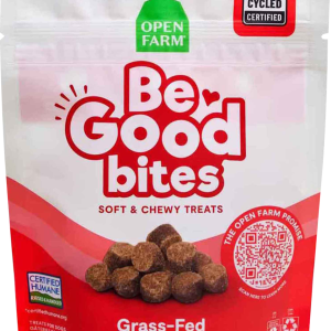Open Farm Be Good Bites Soft and Chewy Dog Treats, Grass-fed Beef, 6 Ounces