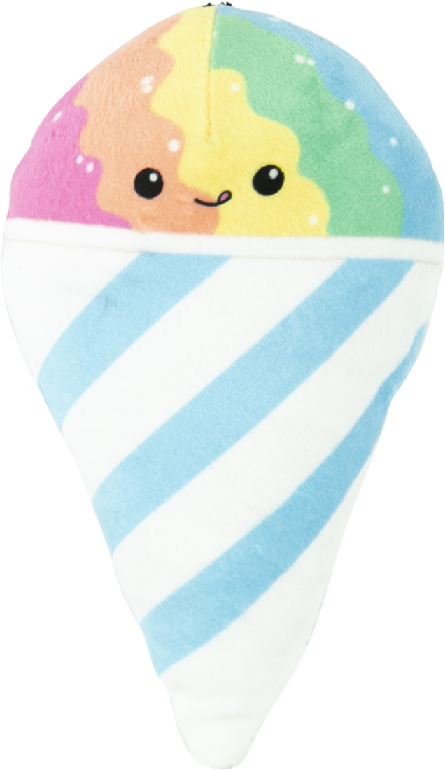 Play On Snow Cone Plush Dog Toy