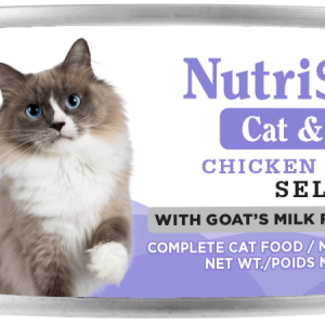 NutriSource Grain Free Wet Cat Food, Chicken and Salmon Select, 5.5 Ounces