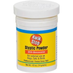 Miracle Care Kwik Stop Styptic Powder for Dogs, Cats and Birds, .5 ounce