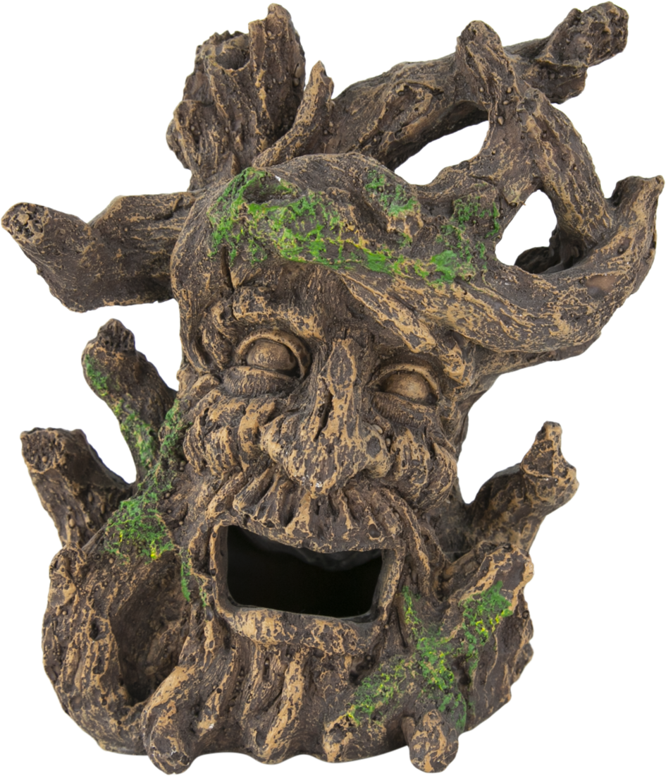 Fins First Aquarium Décor, Tree Trunk Man, Medium