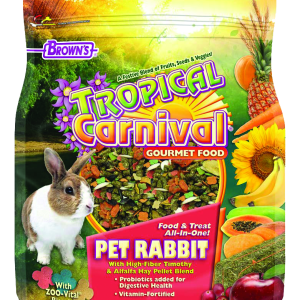 Brown's Tropical Carnival® Gourmet Pet Rabbit Food,  5 Pounds