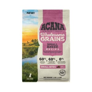 ACANA® Wholesome Grains Dry Dog Food, Small Breed Recipe, Real Chicken, Eggs and Turkey, 4 Pounds