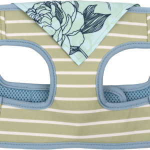 Play On Spring/Summer Floral and Stripe Harness with Bandana, Large