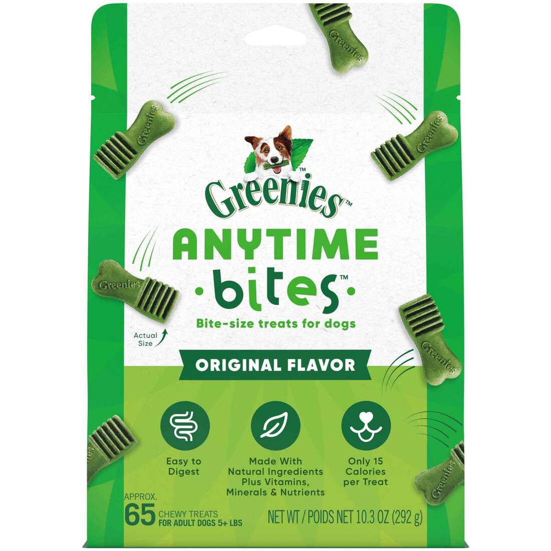 GREENIES Anytime Bites Dog Treats, Original Flavor, 10.3 Ounces