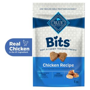 Blue Buffalo Bits Natural Soft Training Dog Treats, Chicken Recipe, 4 Ounces
