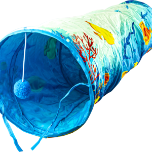 Play On Cat Toy Aquatic Print Tunnel