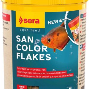 sera San Color Flakes Fish Food, 0.7 Ounces