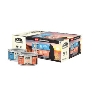 ACANA Premium Pate Variety 12 Pack: Salmon & Chicken Recipe (6) + Tuna & Chicken Recipe (6), 3 Ounce