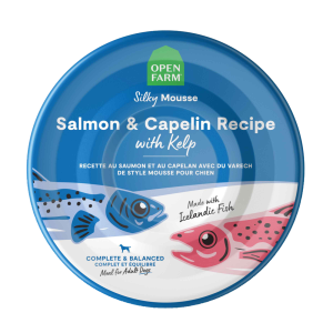 Open Farm Silky Mousse Wet Dog Food, Salmon, Capelin, Kelp, 7 Ounces