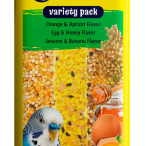 Vitakraft Crunch Sticks Parakeet Orange, Apricot, Egg, Honey, Sesame and Banana, 2.4 Ounces