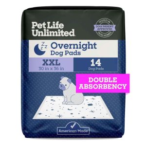 Pet Life Unlimited Overnight Dog Pads, XX-Large, 30" x 36", 14 Count