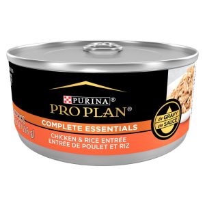 Purina Pro Plan COMPLETE ESSENTIALS Wet Cat Food, High Protein Chicken & Rice Entree in Gravy, 5.5 O