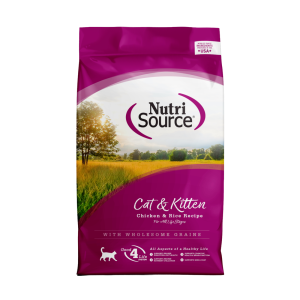 NutriSource Cat & Kitten Chicken & Rice Dry Cat Food, 4 Pounds
