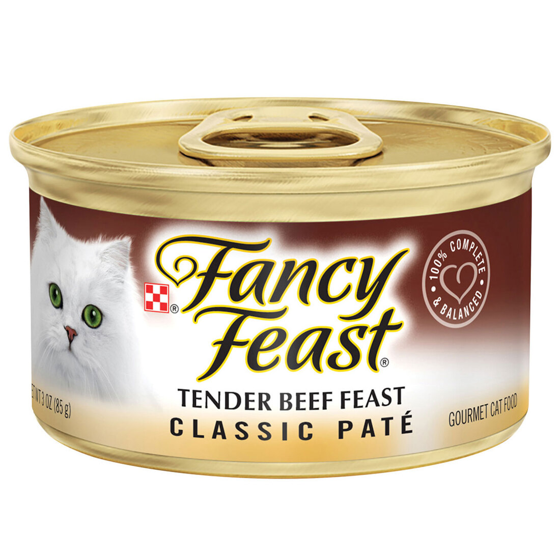 Purina Fancy Feast Tender Beef Feast Classic Grain Free Wet Cat Food Pate - 3 Ounce Can