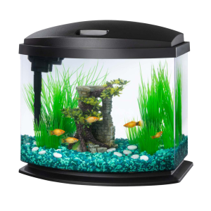 Aqueon LED MiniBow™ Kit with SmartClean™ Technology, Black, 5 Gallon