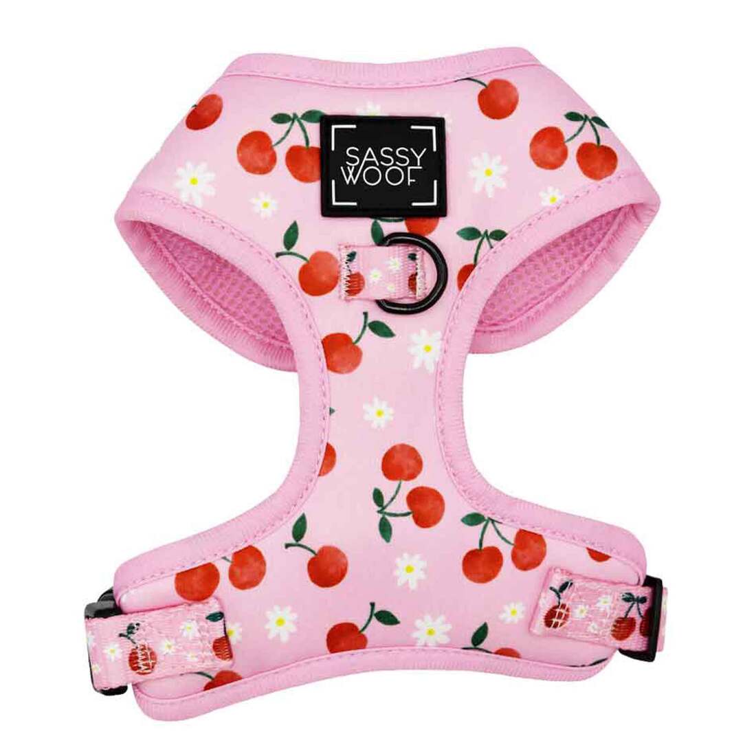 Sassy Woof Adjustable Dog Harness, Mon Cherry - Image 2