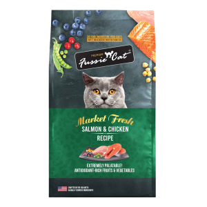 Fussie Cat Market Fresh Dry Cat Food, Salmon and Chicken, 10 Pounds