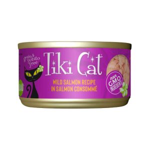 Tiki Cat Luau Wet Cat Food, Wild Salmon, 2.8 Ounces
