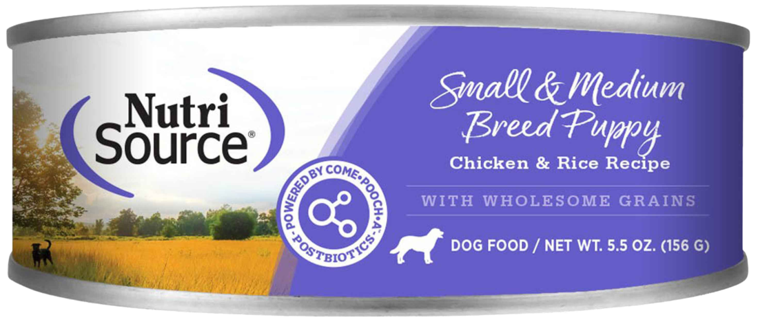 NutriSource Small/Medium Breed Wet Puppy Food, Chicken and Rice, 5.5 Ounces