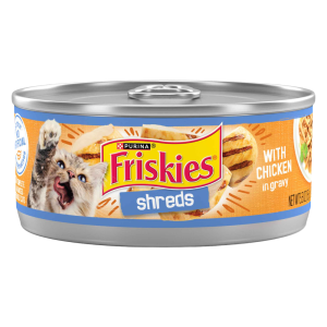 Purina Friskies Shreds With Chicken in Wet Cat Food Gravy - 5.5 Ounce Can