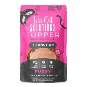 Tiki Cat Solutions Topper, Fussy, Tuna Recipe in Broth, 1.5 Ounces