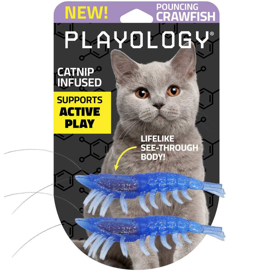 Playology Crawfish Cat Toy, 2-Pack