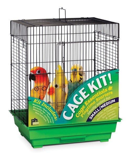 Prevue Pet 18 X 14 Inch Square Top Black and Gray Tiel Kit