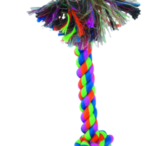 Play On Dog Toy Rope Pull with Tennis Ball