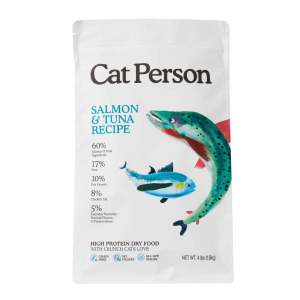 Cat Person Dry Cat Food, Salmon and Tuna, 4 Pounds