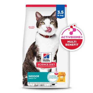 Hill's Science Diet Senior 11+ Indoor Chicken Recipe Dry Cat Food, 3.5 Pound Bag