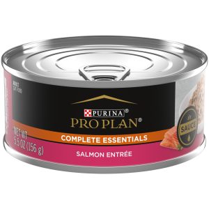 Purina Pro Plan COMPLETE ESSENTIALS Wet Cat Food, Adult Salmon Entree in Gravy, 5.5 Ounces