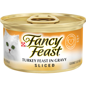 Purina Fancy Feast Gravy Wet Cat Food, Sliced Turkey Feast in Gravy - 3 Ounce Can