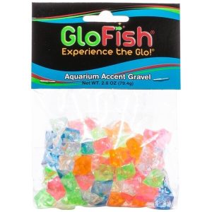Tetra GloFish Aquarium Accent Gravel, Multi-Colored Gems, 3 Ounces