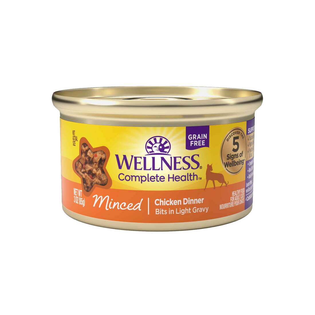Wellness Complete Health Natural Grain Free Wet Canned Cat Food, Minced - Image 4