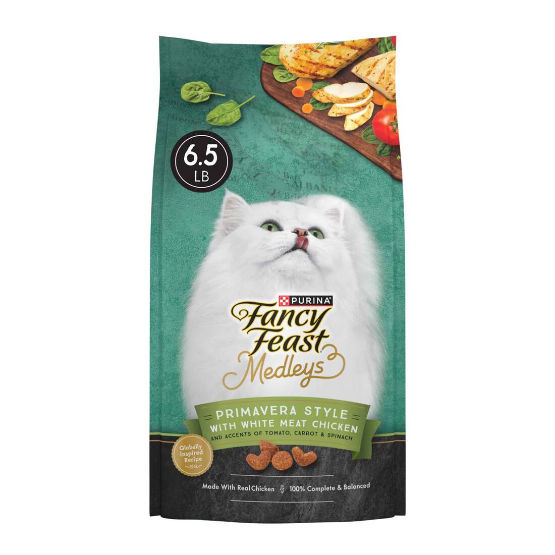 Purina Fancy Feast Medleys Primavera Style Dry Cat Food - 6.5 Pound Bag