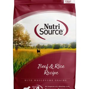 NutriSource Dry Dog Food, Beef and Rice, 26 Pounds