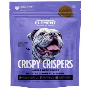 NutriSource Element Series Crispy Crispers Dog Treats, Beef & Lamb, 4 Ounces