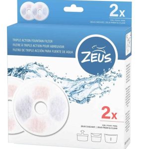Zeus Water Fountain Filters 2 Pack