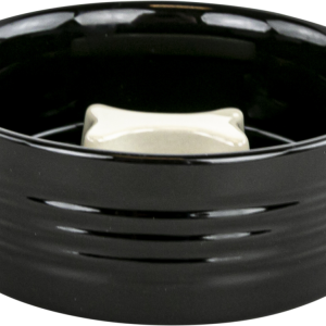 Play On Ceramic Slow Feeder Bone Dog Bowl