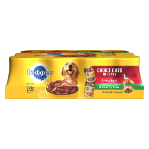 Pedigree Choice Cuts in Gravy Combo Pack Beef & Country Stew Wet Dog Food, 13.2 Ounce (12 Count)