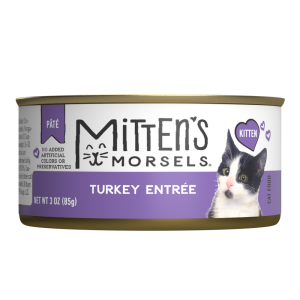 Mitten's Morsels Pat?? Kitten Turkey Entr??e Wet Cat Food, 3 Ounces