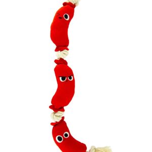Play On Spring/Summer Dog Toy Plush Sausage Rope