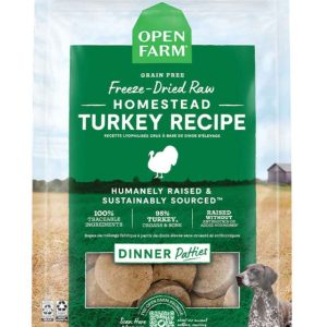 Open Farm Freeze Dried Raw Patties Dog Food, Homestead Turkey Recipe, 10.5 Ounces