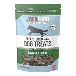Redford Naturals Freeze-Dried Raw Grain Free Dog Treats, Lamb Liver