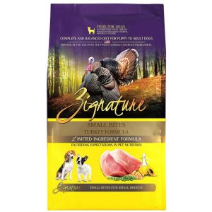 Zignature Turkey Small Bites Dry Dog Food, 4 Pounds